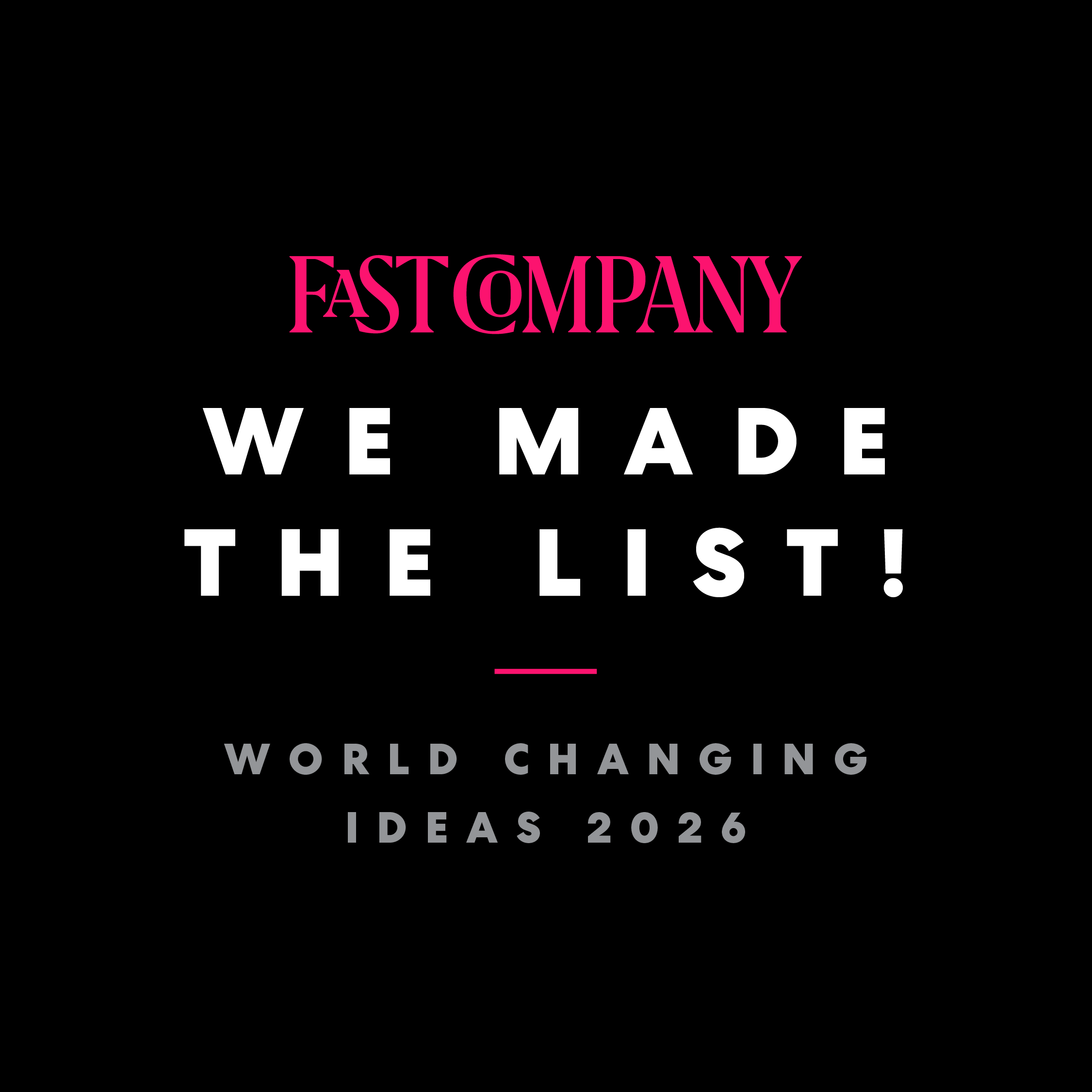 Vanilla Bean Project Named Winner in Fast Company’s 2026 World Changing Ideas Awards