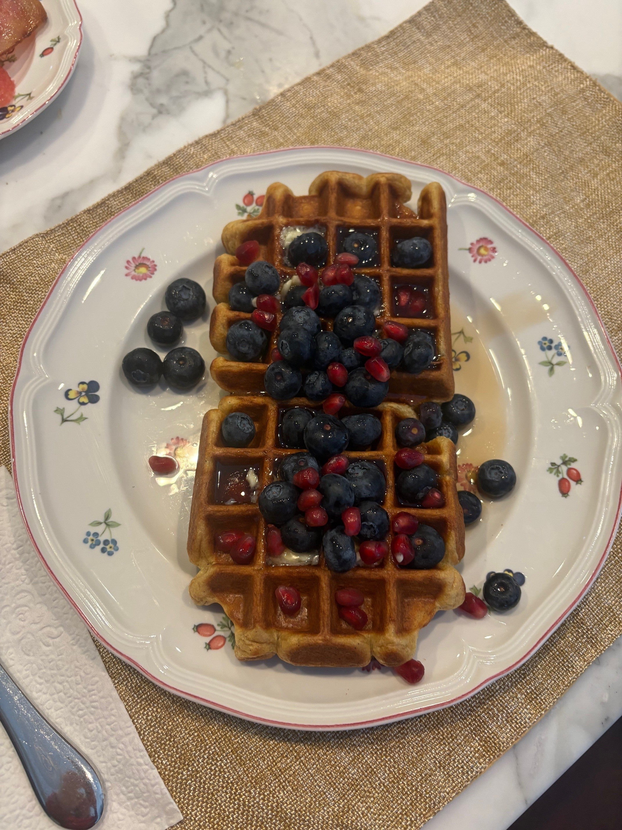 Easy Buttermilk Waffles with Vanilla Bean Paste